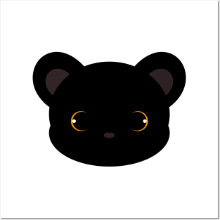 Cute Black Leopard Posters and Art